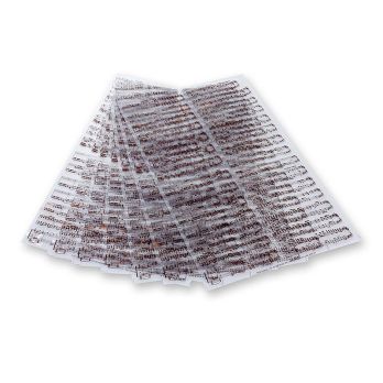 Dekor-Abziehfolie Musiknoten-Blatt für Schokolade, 40x25cm, 17 Blatt