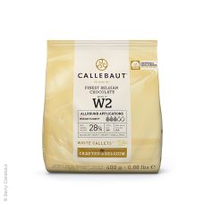 Weiße Schokolade, Callets, 28% Kakaobutter, 23% Milch, 400 g
