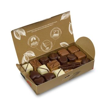 Valrhona Ballotin Sortiment, feine Pralinenmischung, 345 g, 37 St