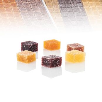 Valrhona Pate de Fruits, 6 Sorten Fruchtgelees, 1,8 kg, 192 St