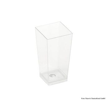 Einweg Naturesse Kova Becher klar, 100ml, 4x4x8,2cm, PLA, 50 St