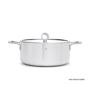 Olavson Kupferkern Kochtopf, mit Deckel, 26cm, 5,8l, für alle Herdarten, 1 St