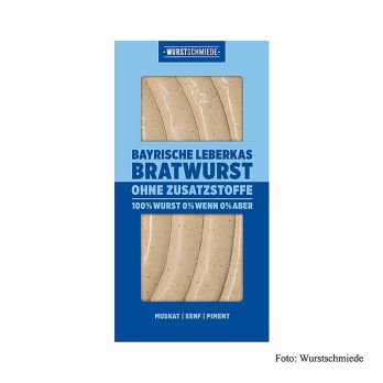 Wurstschmiede - Die Bayerische Leberkas Bratwurst, TK, 260 g