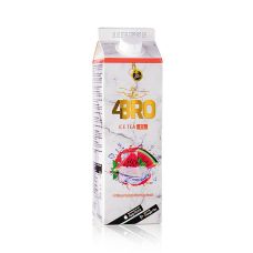 4BRO Ice Tea (Eistee) Red Crash (Wassermelone Minze), 1 l