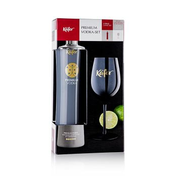Käfer Vodka Geschenk Set, 2-tlg. (1 Flasche Vodka & 1 Käfer Kelchglas), 700 ml, 2 tlg.