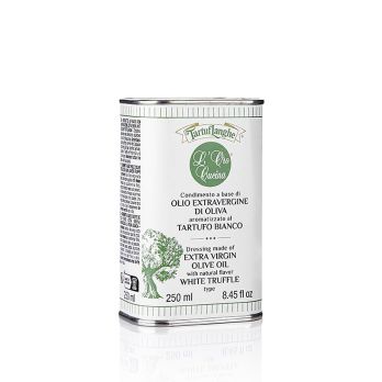 TARTUFLANGHE Natives Olivenöl Extra aromatisiert mit weißem Trüffel, 250 ml
