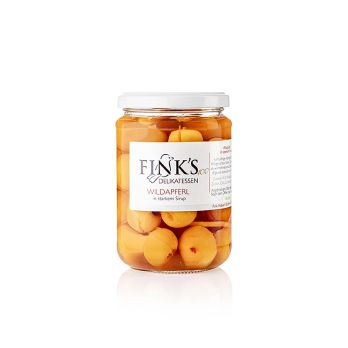 Wildapferl, in starkem Sirup, Fink´s Delikatessen (Wildäpfel), 380 g