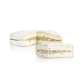 Ziegenbrie mit Trüffel, belgischer Weichkäse, ganzer Laib, BIO, ca.1,6 kg