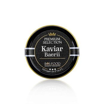 BOS FOOD Premium Selection - Baerii Kaviar (baerii), Aquakultur, ohne Konservierungsmittel, China, 50 g