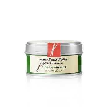 Weißer Penja Pfeffer ganz, Camerun, Altes Gewürzamt, 45 g
