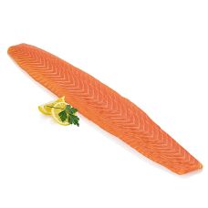 Schottischer Räucherlachs, Rücken Filet, lang und schmal, ungeschnitten, ca.500 g