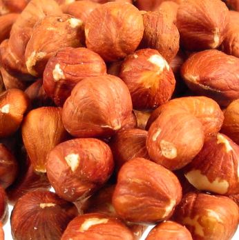 Haselnüsse, ganz, mit Haut (braun), 1 kg