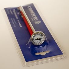 Analog Thermometer-Prüfstab, Edelstahl, Messbereich -10°C bis +100°C, 14cm lang, 1 St