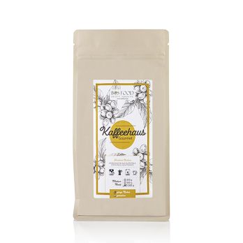 BOS FOOD - Gourmet Kaffeehaus, ganze Bohnen, 100 % Arabica Kaffee, 1 kg