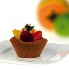 BOS FOOD Sweet Classics - Schokoladen-Moussekörbchen, zum Füllen, TK, 960 ml, 12 x 80ml