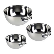 All-Clad Edelstahlrührschüsselset, 3 Schüsseln mit 1,4/2,8/4,7 L, 3 tlg.
