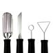 Schnitzmesserset Special: Schnitz- und Kerbmesser, Kugelformer, Edelstahl, 8 tlg.
