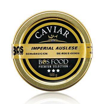 Imperial Auslese Kaviar, Kreuzung Amur x Kaluga Stör (schrenckii x dau), China, 500 g