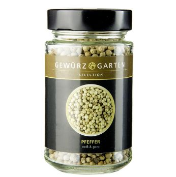 Gewürzgarten Pfeffer, weiß, ganz, 135 g