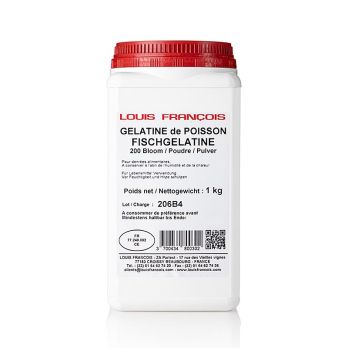 Gelatine Pulver, aus Fisch, 200 Bloom, Louis Francois, 1 kg