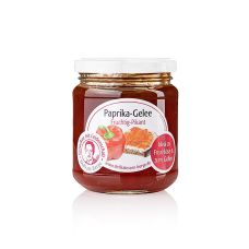 Paprika Gelée, rot, süß-pikant, Wolfram Berge, 225 g