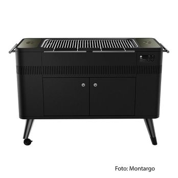 Holzkohlegrill HUB2 mit Anzünder, schwarz, everdure montargo / Heston Blumenthal, 1 St
