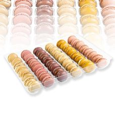 Macarons Mischung Frühling/Sommer Ø 4cm, 6 Sorten je 8 Stück, TK, Bridor, 576 g, 48 x 12g