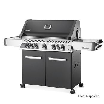 Napoleon Gasgrill Prestige 665, Rauchgrau, 6 Brenner+ SIZZLEZONE + Drehspießset, 1 St