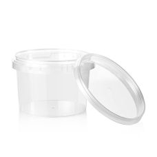 Kunststoffdose Circlecup, rund, mit Deckel, ø 118x86mm, 565ml, 1 St
