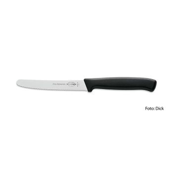 Allzweckmesser, mit Wellenschliff, schwarz, 11cm, DICK, 1 St