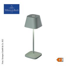 Tischleuchte Neapel MICRO, mit Akku, 20x6,5x6,5cm, Alu, olivgrün (97013), 1 St