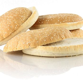 Giant Hamburger Brötchen, ca. Ø 14cm, TK, 3,024 kg, 24 x 126g