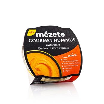 Gourmet Hummus mit gerösteter Roter Paprika, Kichererbsenpüree, Mézete, 215 g
