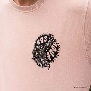 BOS FOOD Crewneck Pullover Kaviar, Farbe Soft Rose, Größe S , 1 St