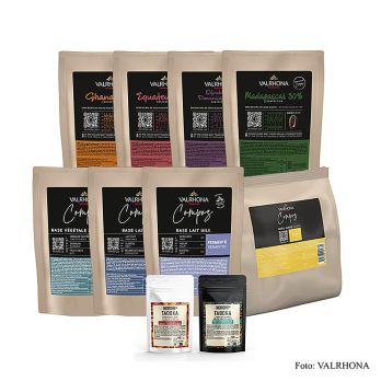 Valrhona Compoz Kit, Set für Schokoladenkreationen,  9-tlg (45348), 2,516 kg, 9 tlg.