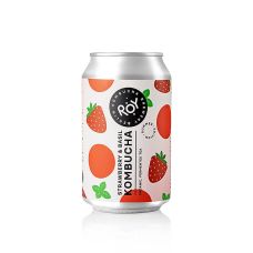 ROY Erdbeer Basilikum Kombucha Berlin (Sommer Edition), BIO, 330 ml