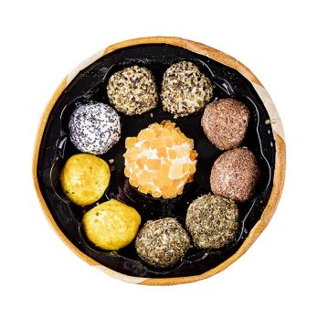 Micro-Pics Chevre, Ziegenfrischkäsepralinen mit Papaya, Kräutern, Gewürzen, 115 g