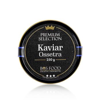 BOS FOOD Premium Selection - Ossetra (gueldenstaedtii), Aquakultur, ohne Konservierungsmittel, China, 250 g