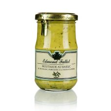 Fallot - Senf, fein, mit Basilikum, 190 ml