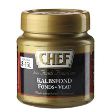 CHEF Premium Konzentrat - Kalbsfond, leicht pastös, dunkel, für 8-15 L, 640 g