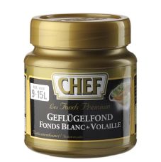 CHEF Premium Konzentrat - Geflügelfond, leicht pastös, hell, für 9-15 L, 630 g
