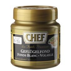CHEF Premium Konzentrat - Geflügelfond, leicht pastös, hell, für 9-15 L, 630 g