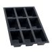 deBUYER Backform Moul´flex, 9 rechteckige Cake Formen, 3x8cm, 3cm hoch,17,5x30cm, 1 St