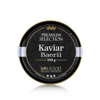 BOS FOOD Premium Selection Kaviar vom sibirischen Stör (Acipenser baerii), Aquakultur China, 250 g
