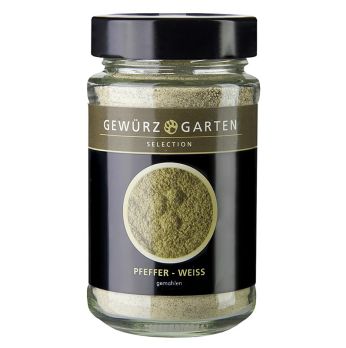 Gewürzgarten Pfeffer, weiß, gemahlen, 120 g