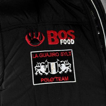 EDITION BOS FOOD Weste La Guajiro, schwarz/rot, Herren Gr. 3XL, 1 St