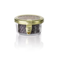 Schokoladen Caviar - Bitterschokoperlen mit Getreidecrackerfüllung, 30 g