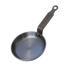 deBUYER Mineral B Element Eisenpfanne für Blinis ø 12cm, 2,5cm hoch, 1 St