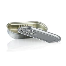 Dose mit Deckel zum Füllen, rechteckig 105x50x20mm, 60ml, Alu, säurebeständig, 1 St