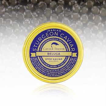 Beluga Kaviar Malossol vom Hausen (huso huso), Aquakultur Iran, 125 g